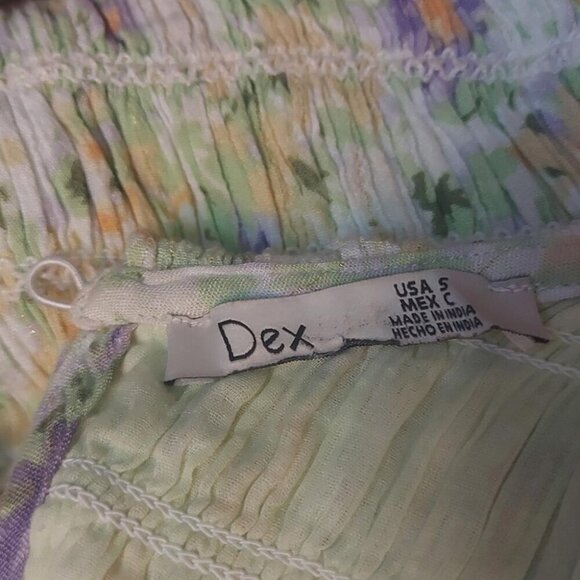 Cottagecore Prairie Dex Floral Smocked Dress Sz Small Garden Romantic Soft Girl - Picture 7 of 7